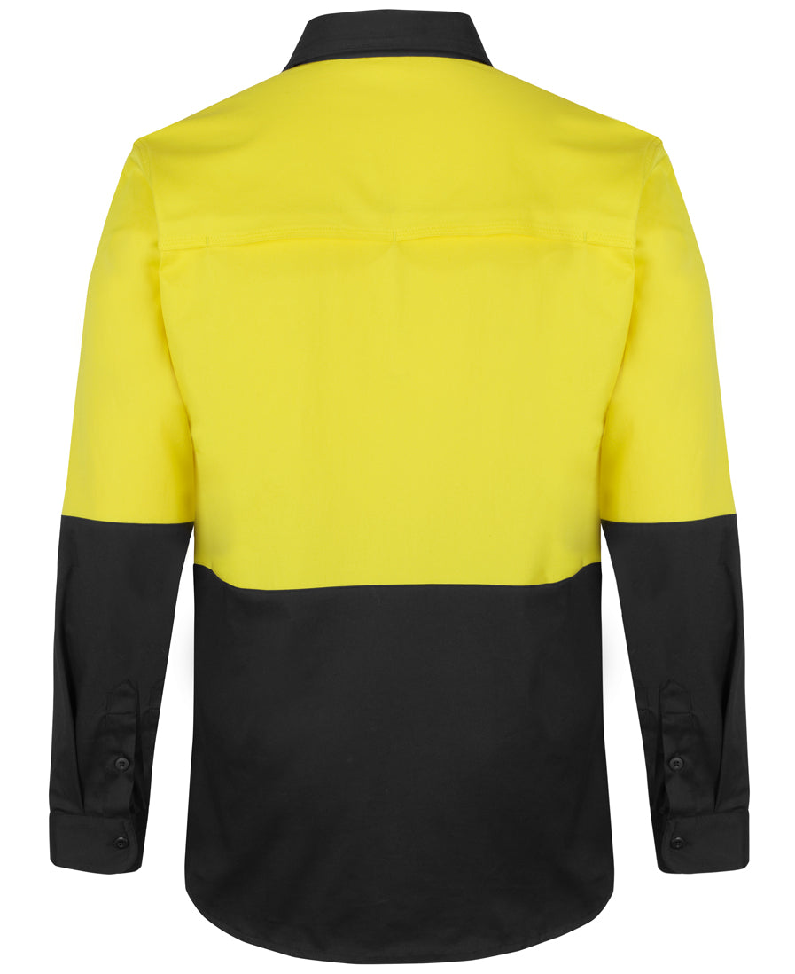 Jb's Hi Vis L/s Stretch Work Shirt - 6HSWL
