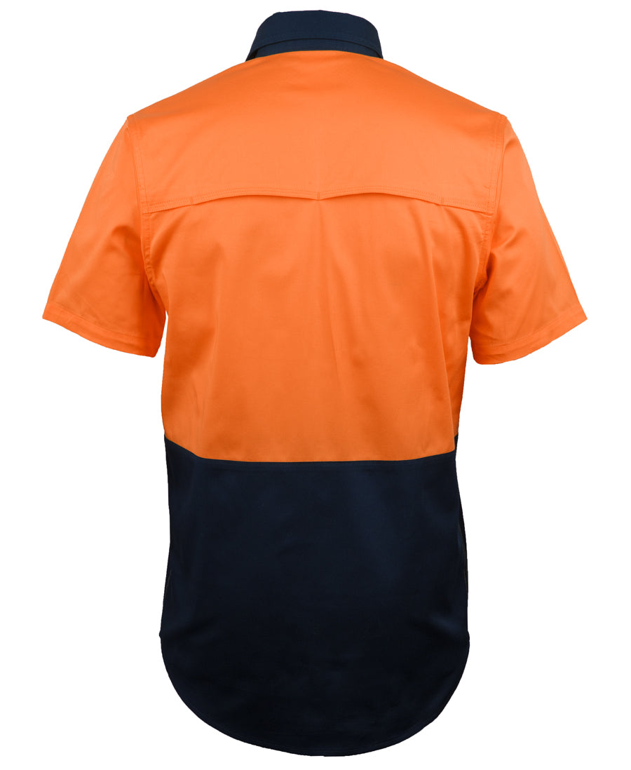 Jb's Hi Vis S/s Stretch Work Shirt - 6HSWS