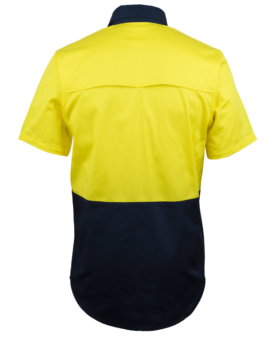 Jb's Hi Vis S/s Stretch Work Shirt - 6HSWS
