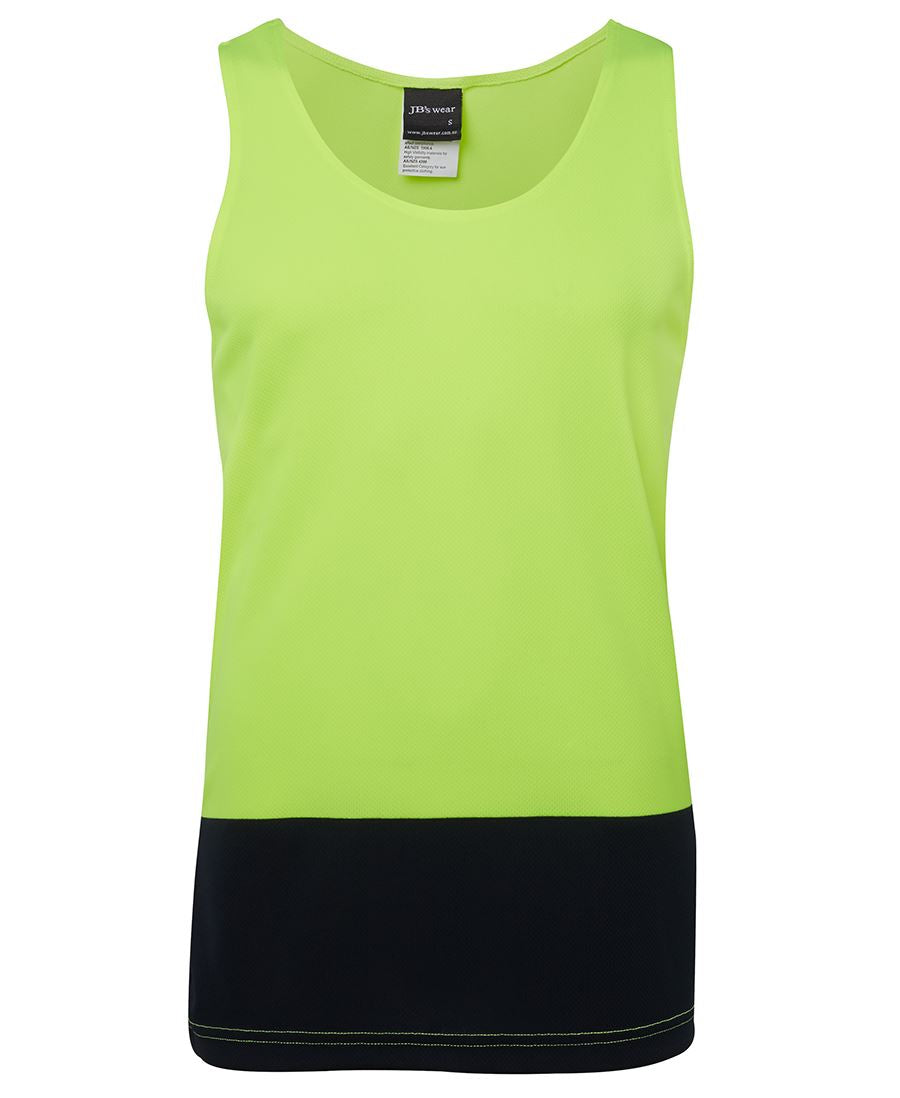 Jb's Hi Vis Trad Singlet - 6HTS
