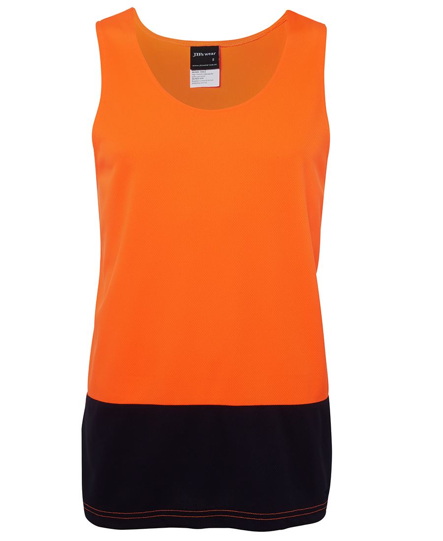 Jb's Hi Vis Trad Singlet - 6HTS