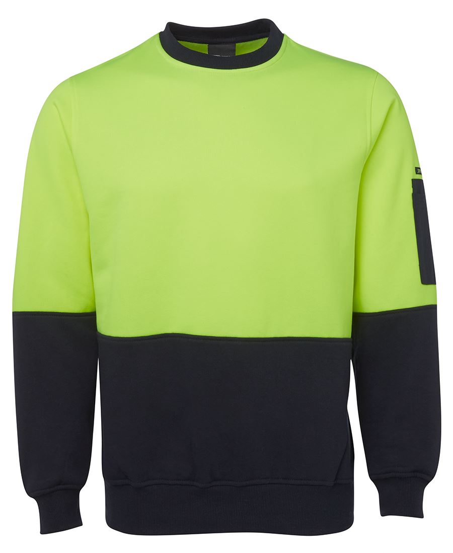 Jb's Hi Vis Fleecy Crew - 6HVCN