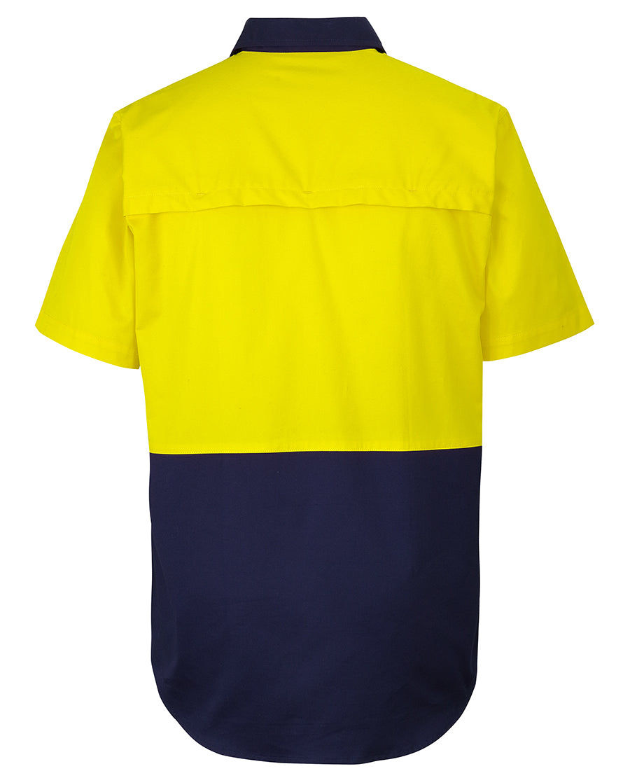 Jb's Hi Vis Close Front S/s 150g Work Shirt - 6HVCW