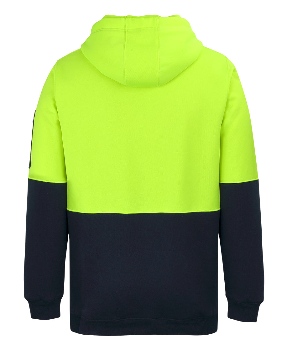 Jb's Hi Vis 1/2 Zip Fleecy Hoodie - 6HVHZ