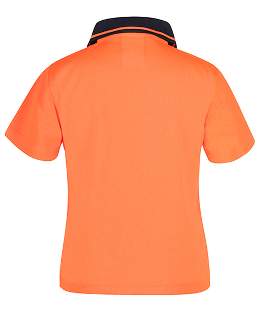 Jb's Infant And Kids Hi Vis 4602.1 Non Cuff Trad Polo - 6HVNC