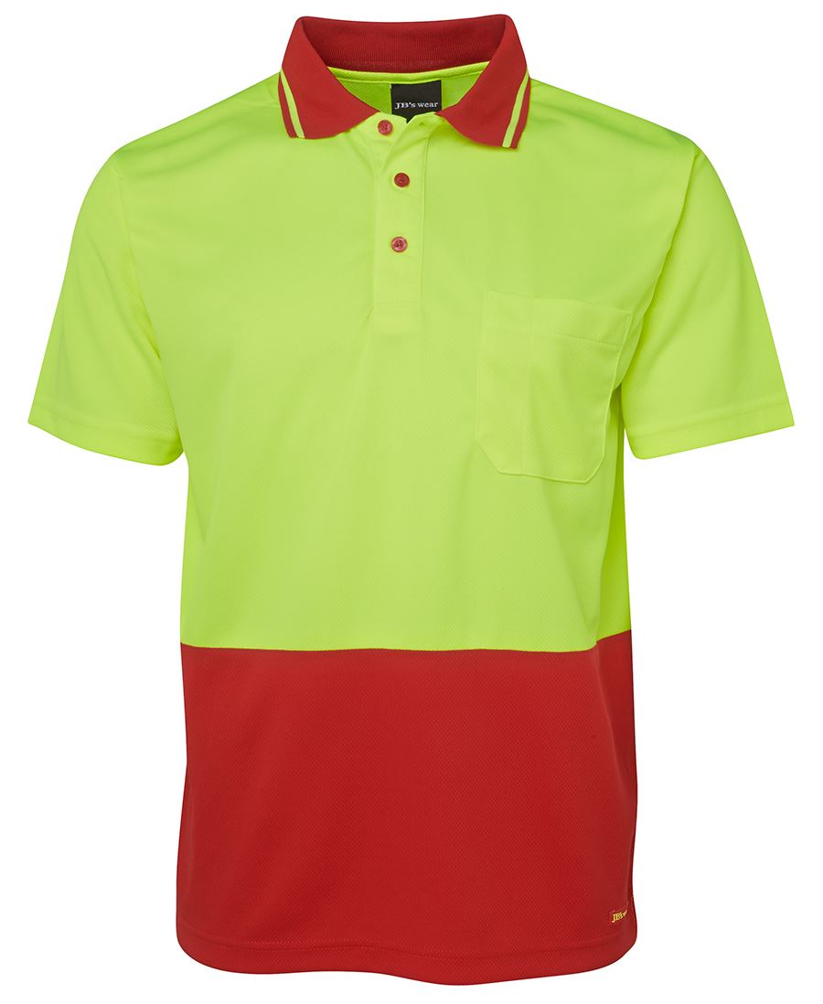 Jb's Hi Vis 4602.1 Non Cuff Trad Polo - 6HVNC