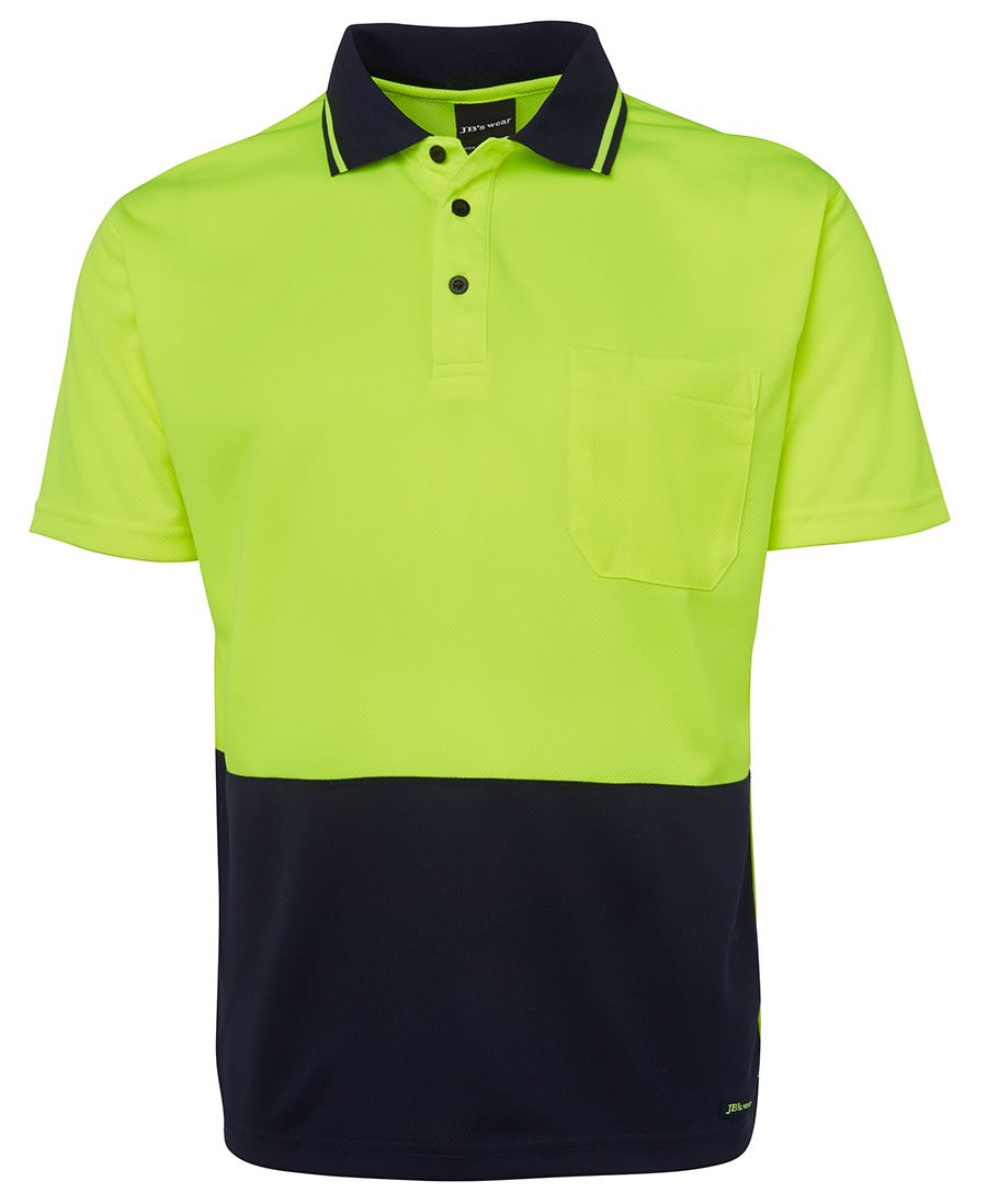 Jb's Hi Vis 4602.1 Non Cuff Trad Polo - 6HVNC