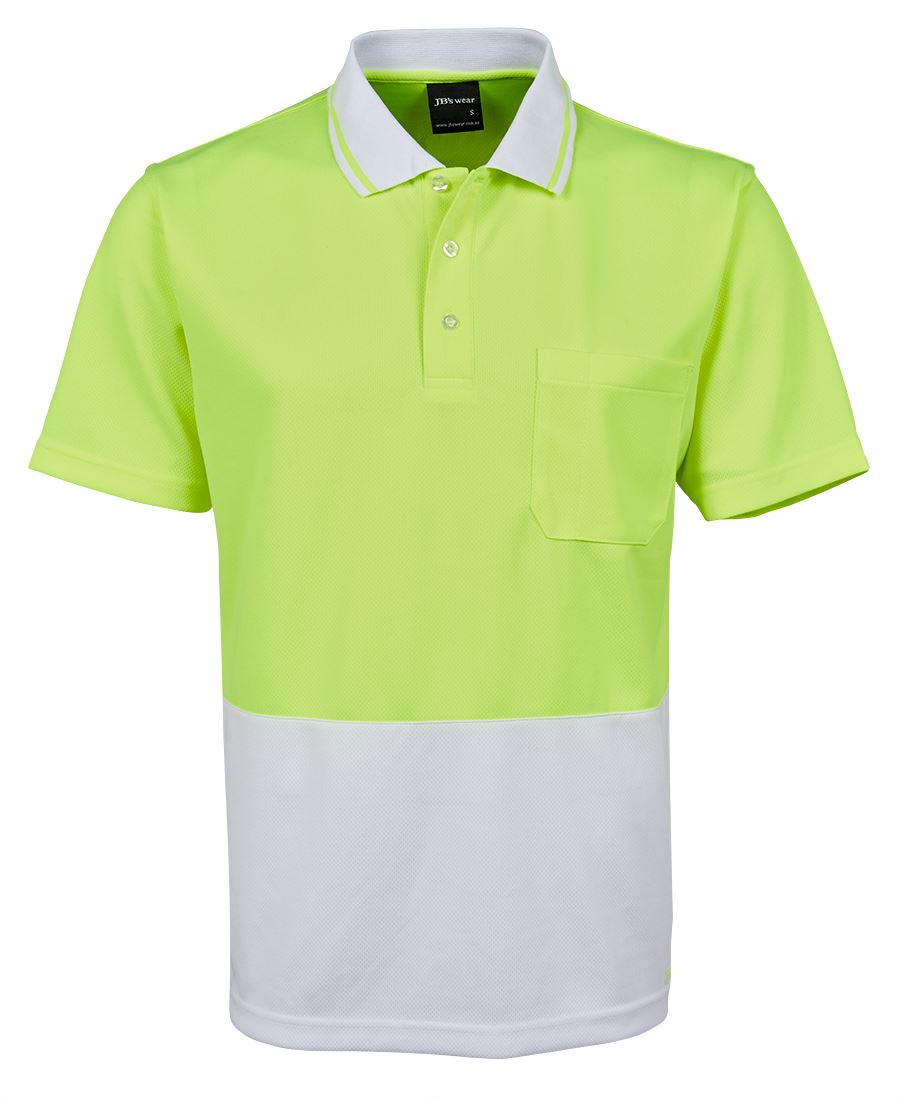Jb's Hi Vis 4602.1 Non Cuff Trad Polo - 6HVNC