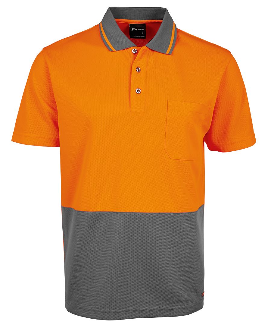 Jb's Hi Vis 4602.1 Non Cuff Trad Polo - 6HVNC