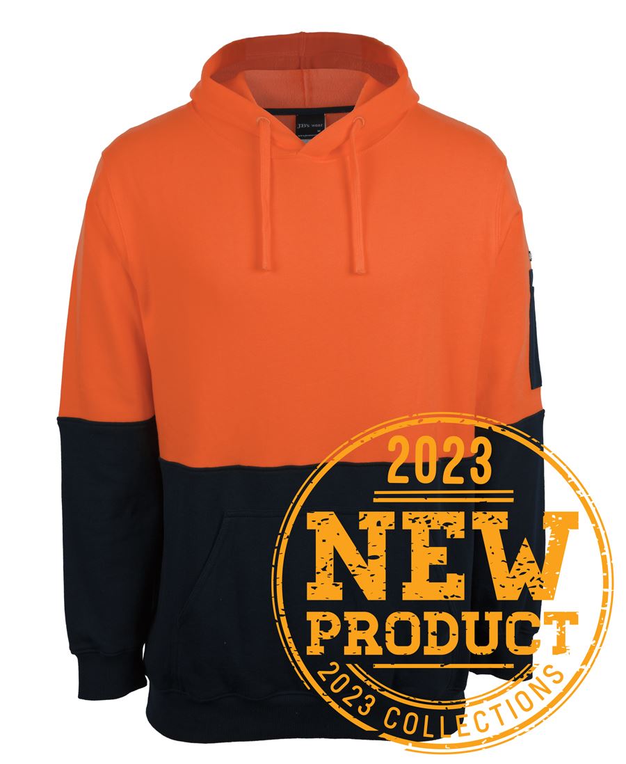 Jb's Hi Vis 310 Cotton Pull Over Fleece Hoodie - 6HVPM