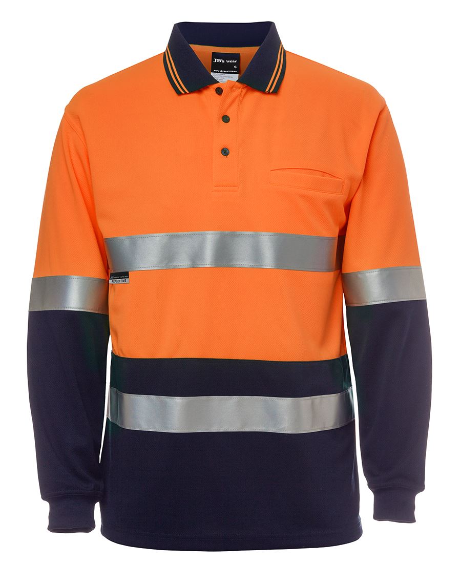 Jb's Hi Vis L/s (D+n) Trad Polo - 6HVSL