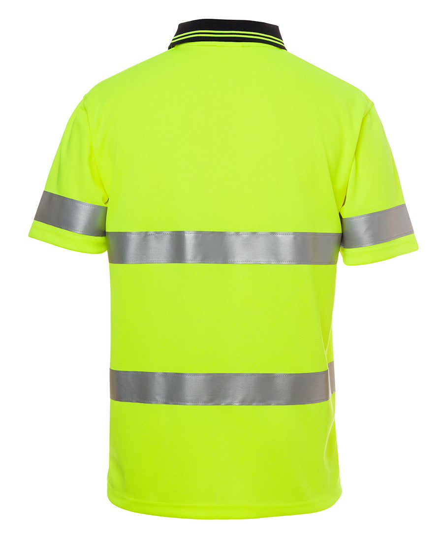 Jb's Hi Vis S/s Non Cuff (D+n) Trad Polo - 6HVST