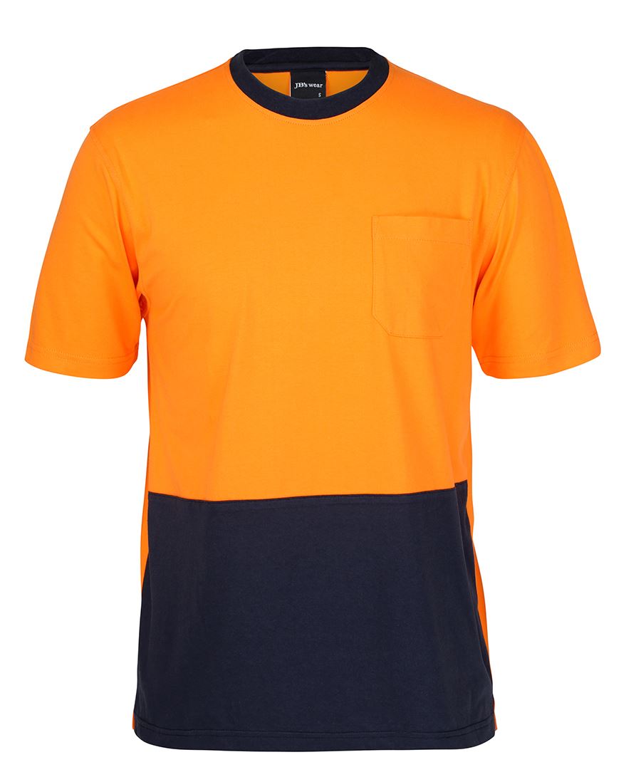 Jb's Hi Vis Crew Neck Cotton Tee-shirt - 6HVTC