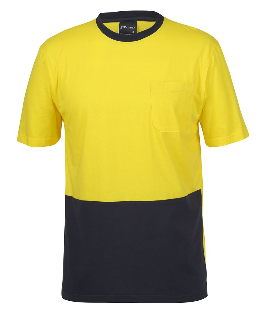 Jb's Hi Vis Crew Neck Cotton Tee-shirt - 6HVTC