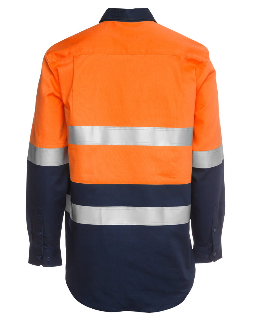 Jb's Hi Vis(D+n) Close Front L/s 190g Shirt - 6HWCF
