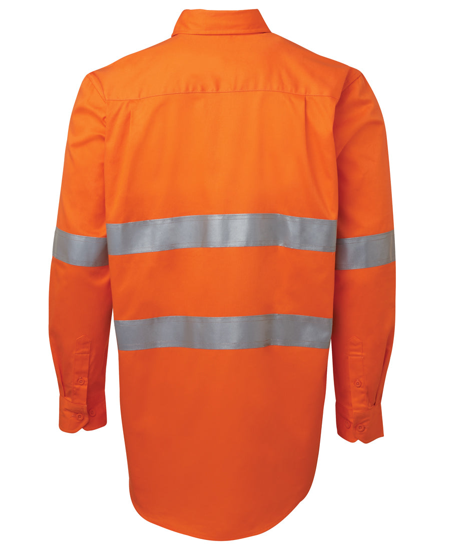 Jb's Hi Vis(D+n) Close Front L/s 190g Shirt - 6HWCF