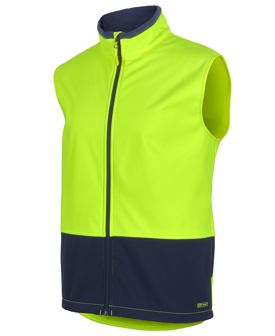 Jb's Hi Vis Water Resist Softshell Vest - 6HWV