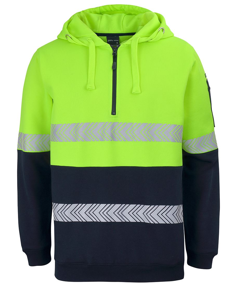 Jb's Hi Vis(D+n) 1/2 Zip Segmented Tape Hoodie - 6HZSH