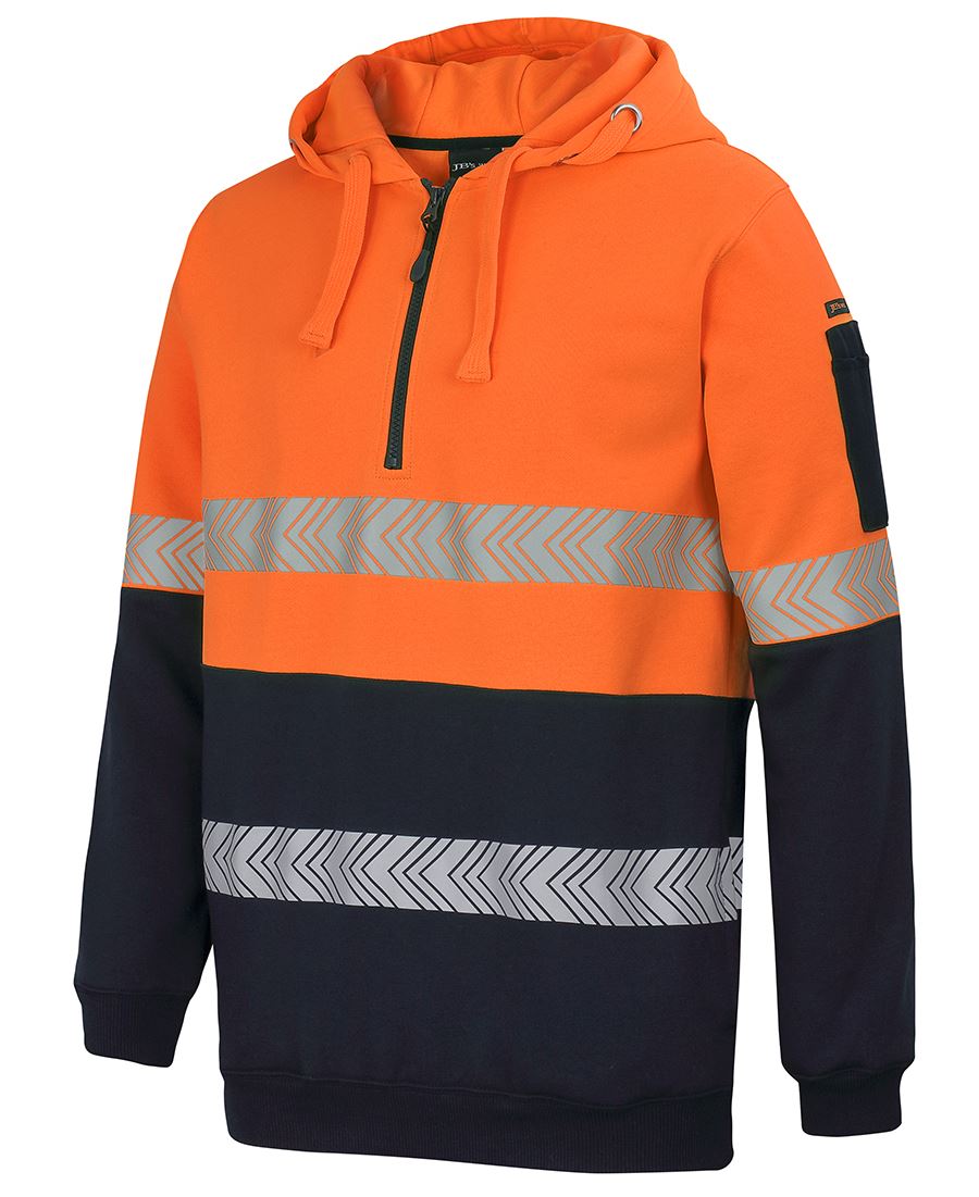 Jb's Hi Vis(D+n) 1/2 Zip Segmented Tape Hoodie - 6HZSH