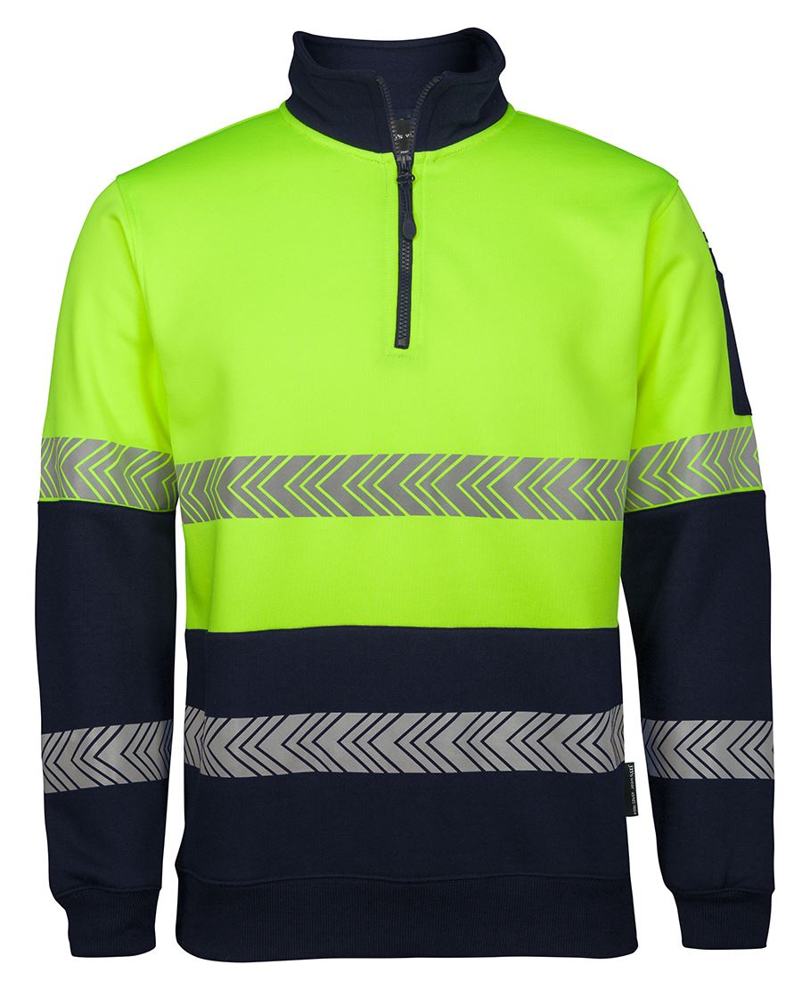 Jb's Hi Vis 1/2 Zip Segmented Tape Fleecy - 6HZS