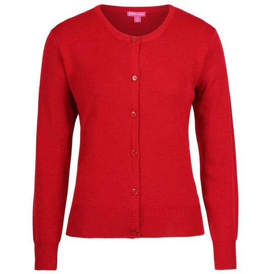 JB's LADIES CORPORATE CREW NECK CARDIGAN