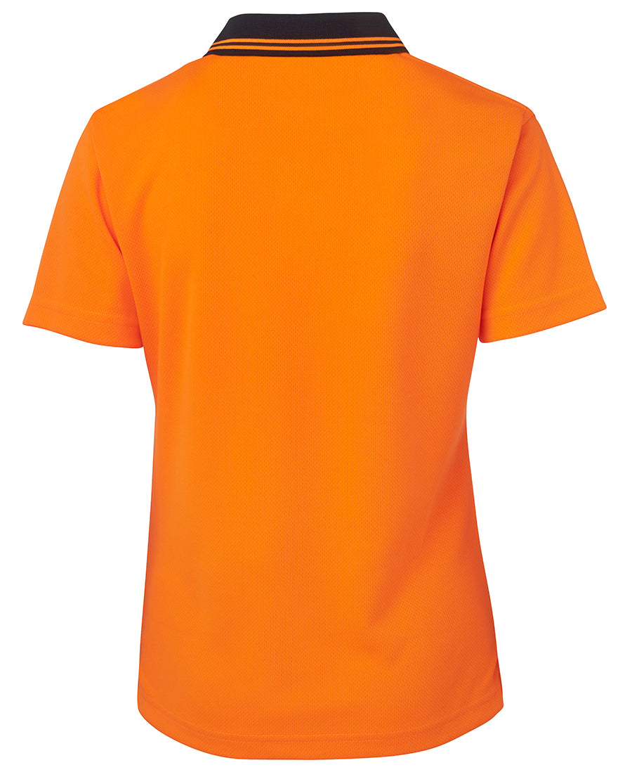 Jb's Ladies Hi Vis S/s Comfort Polo - 6LHCP