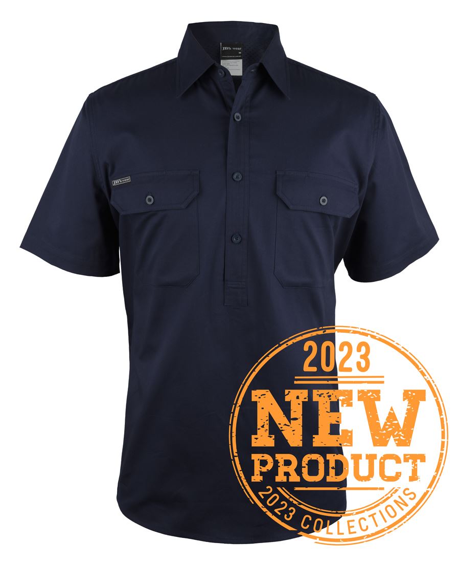Jb's Close Front S/s 150g Work Shirt - 6WKCF