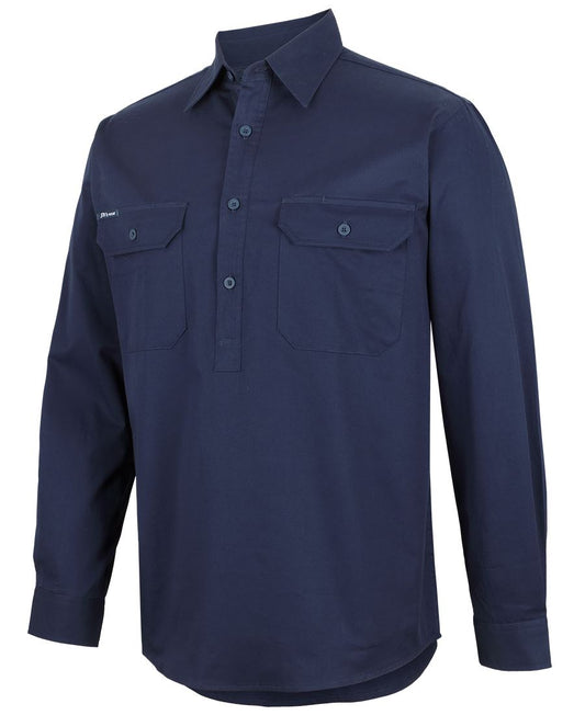 Jb's Close Front L/s 150g Work Shirt - 6WLCF