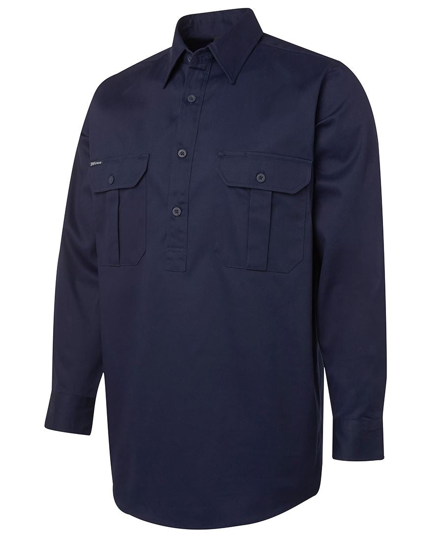 Jb's Close Front L/s Work Shirt - 6WSCF