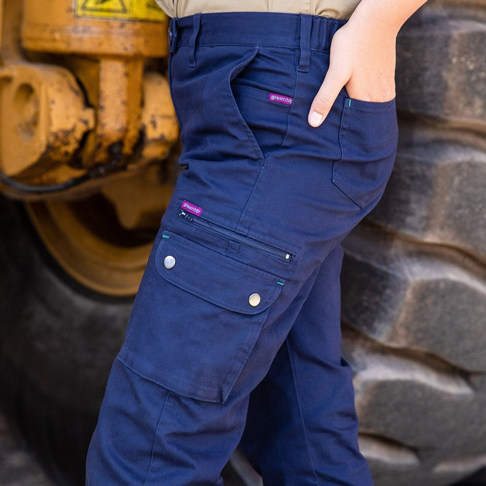 Green Hip Women's Pants Give Cargo  - P-GCAR