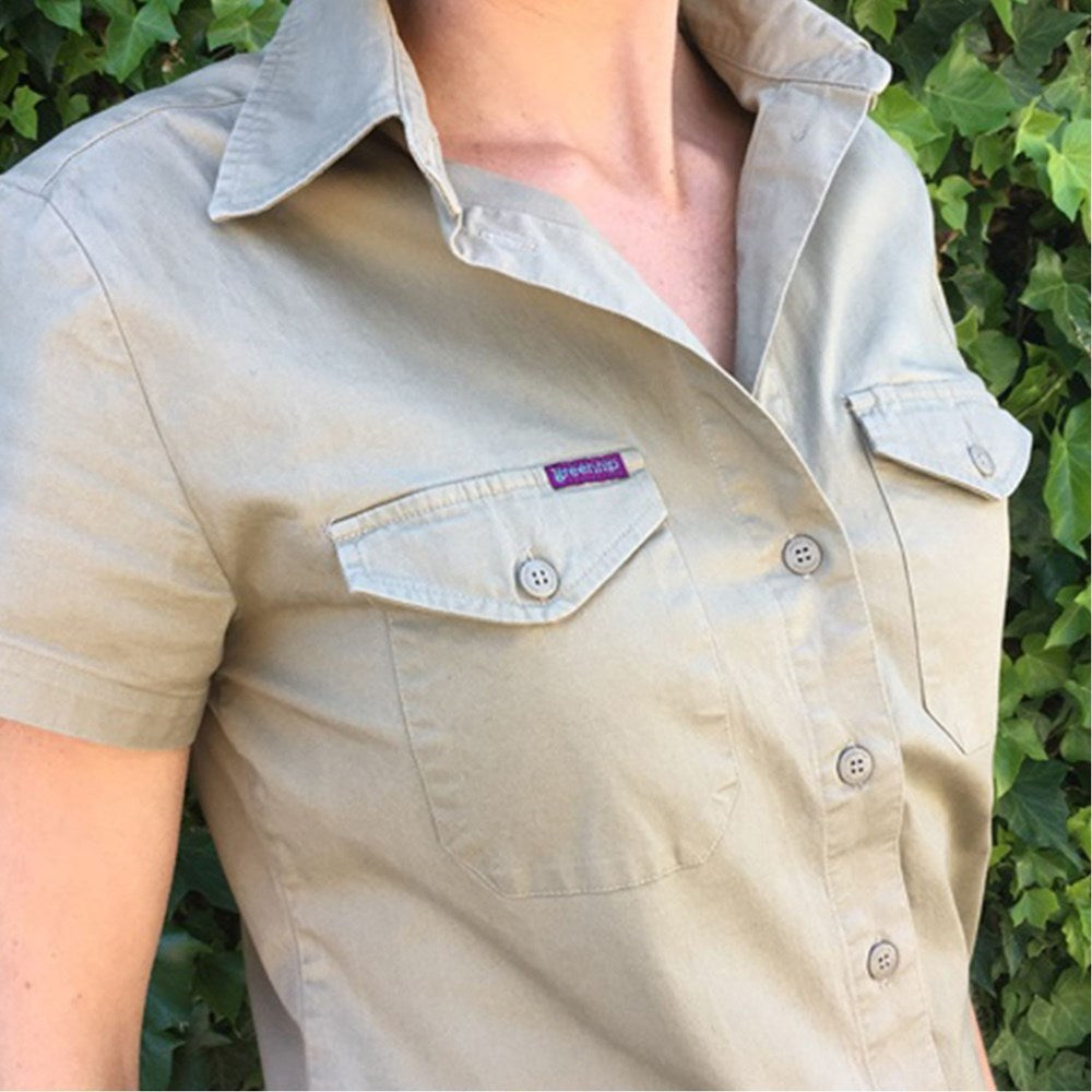 Green Hip Womens Shirt Extended Short Sleeve Land Roamer SSS-EXT