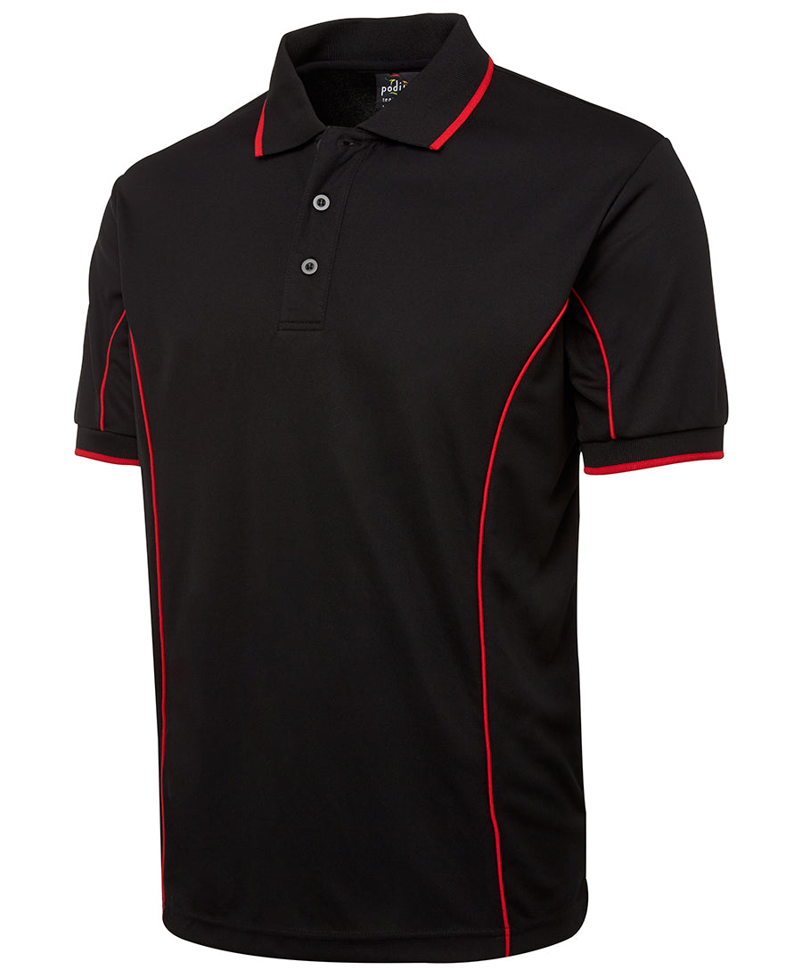 PODIUM S/S PIPING POLO