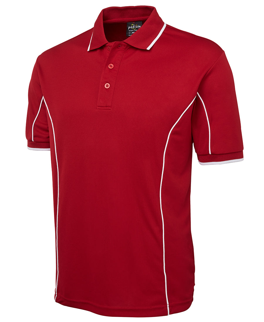 PODIUM S/S PIPING POLO