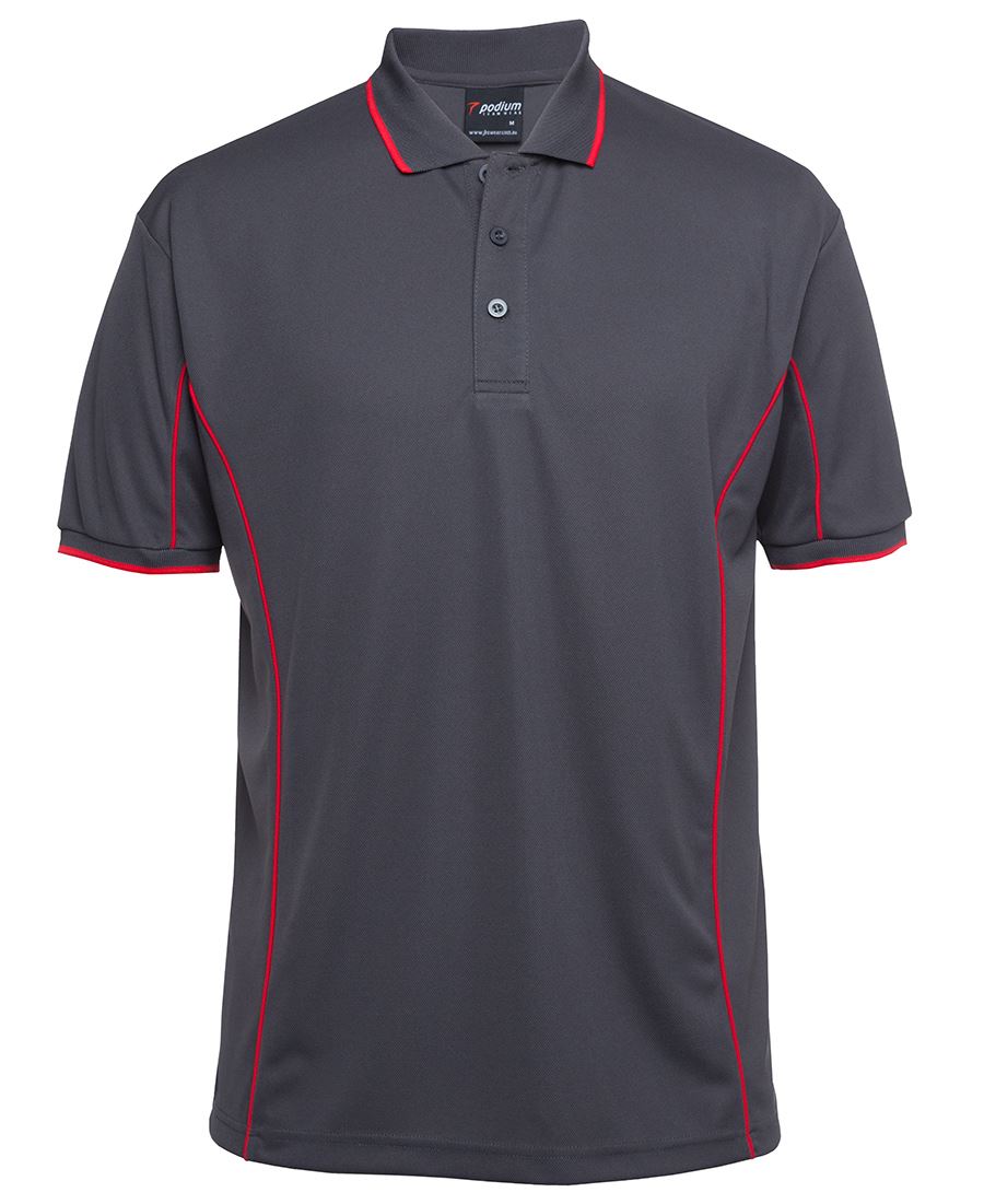 PODIUM S/S PIPING POLO