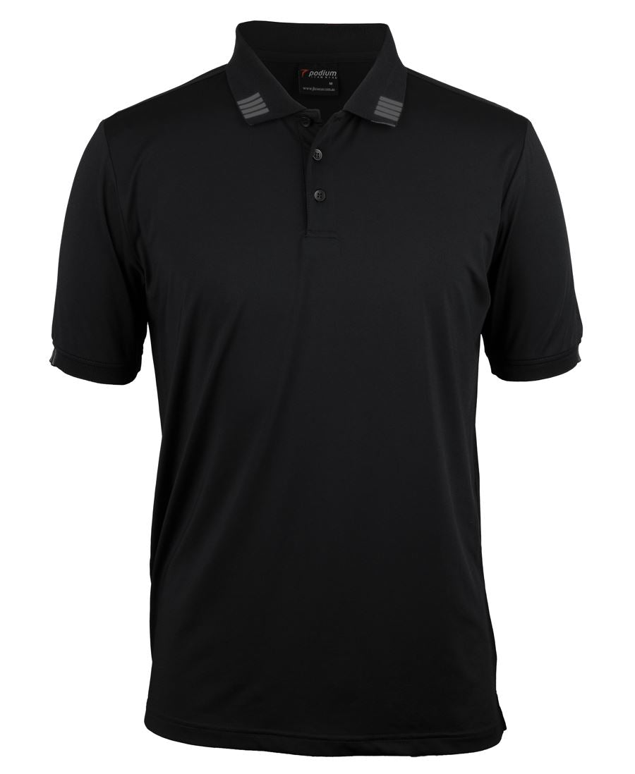 PODIUM Four STRIPE S/S STRETCH POLO