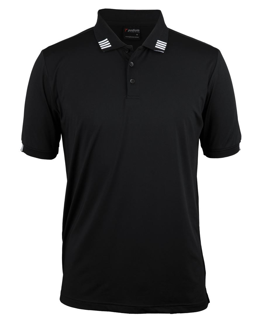 PODIUM Four STRIPE S/S STRETCH POLO