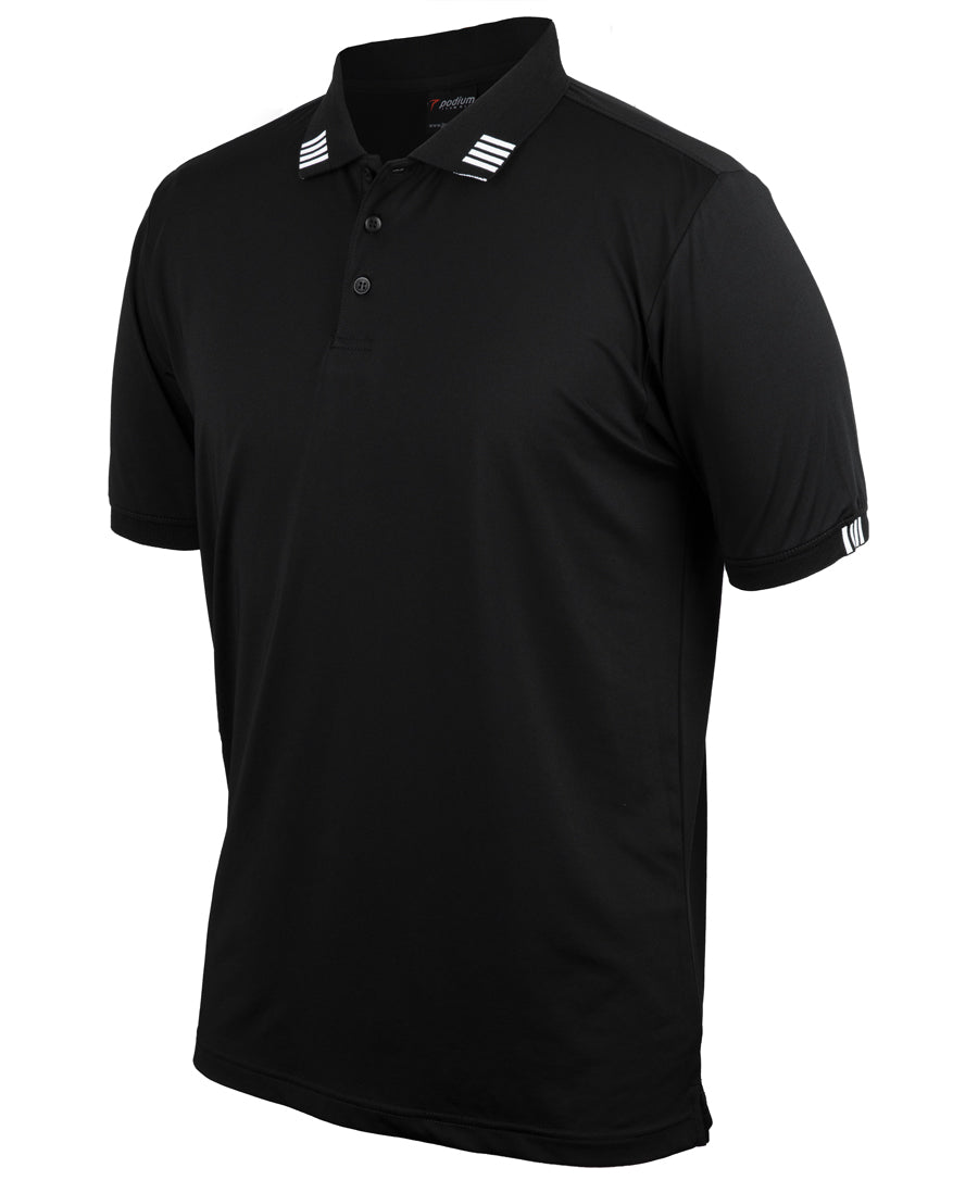 PODIUM Four STRIPE S/S STRETCH POLO