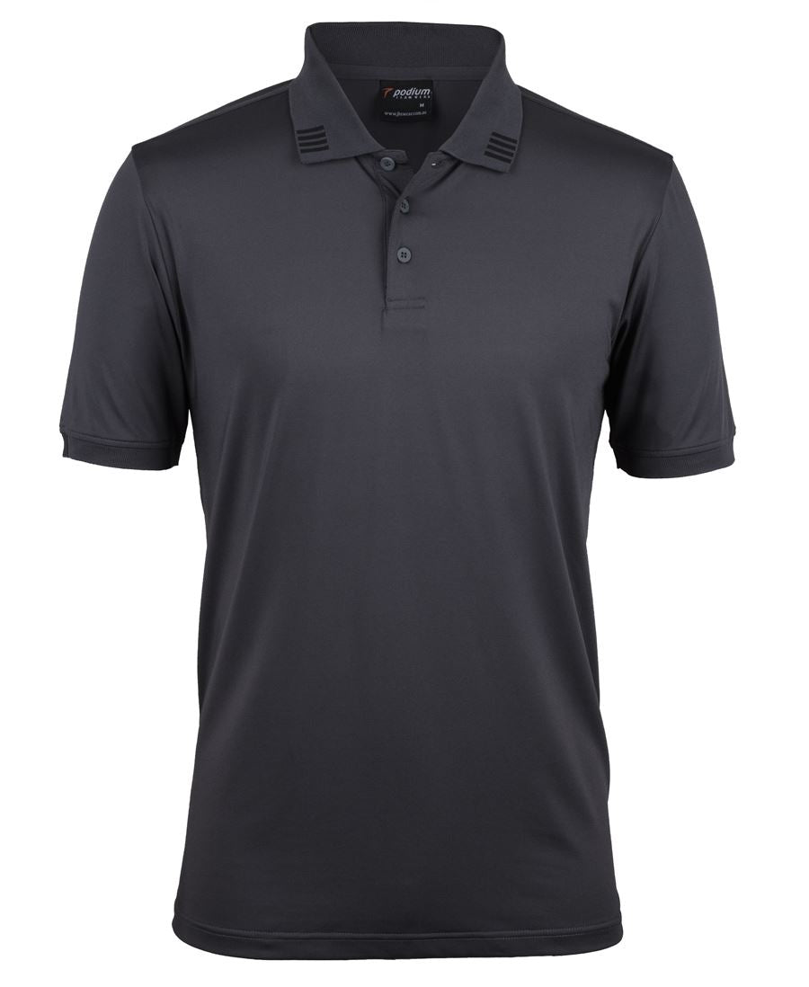 PODIUM Four STRIPE S/S STRETCH POLO