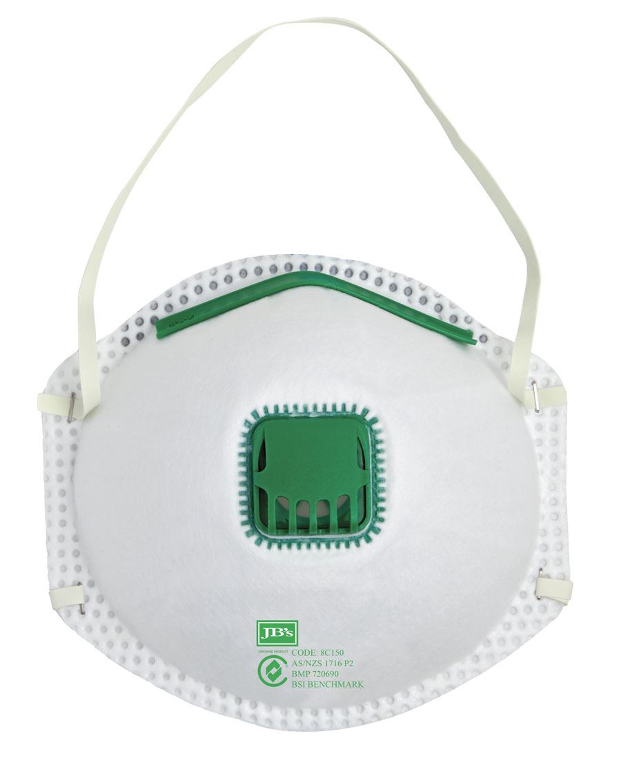 JB's P2 RESPIRATOR WITH VALVE (12PC) - 8C150