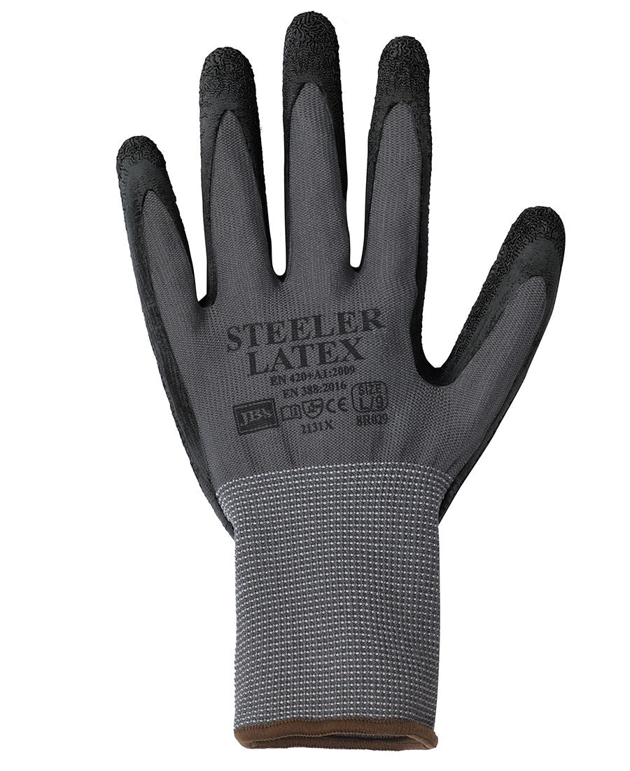 Jb's Steeler Crinkle Latex Glove (12pk) - 8R029