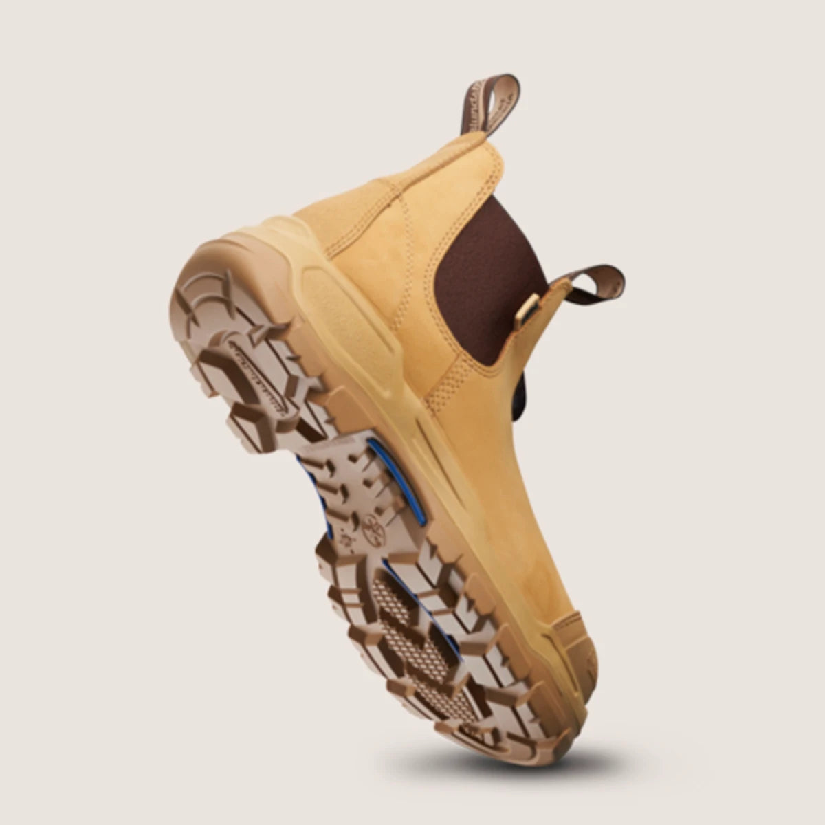 Blundstone RotoFlex Wheat water-resistant nubuck elastic side safety boot - 9000