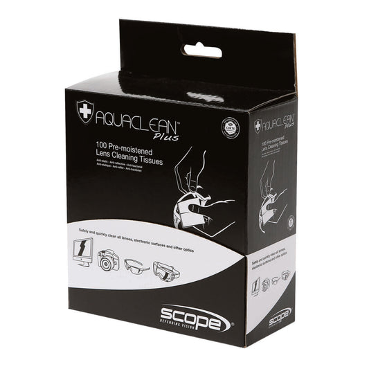 Scope Aqua Clean Plus Dispenser Box - 100 Pre-Moistened Wipes - AC100