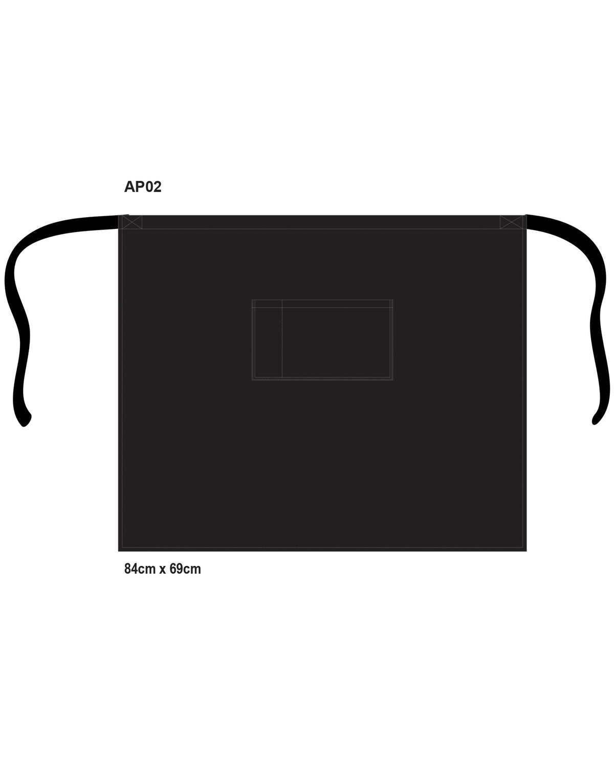 Long waist apron - AP02
