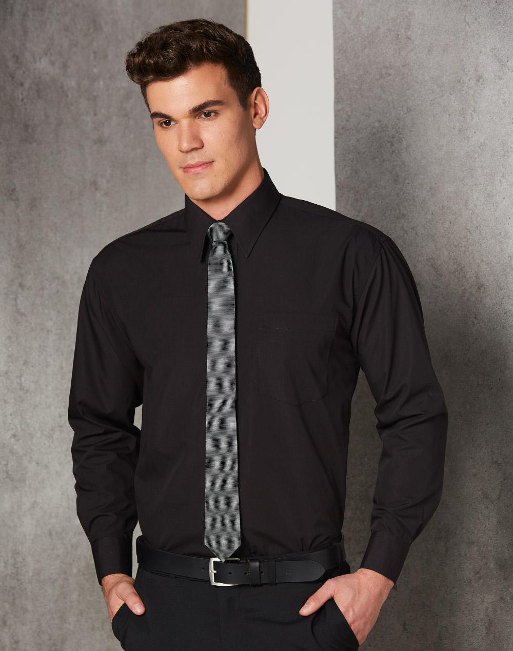 WINNING SPIRIT Man's poplin shirt,long sleeve - BS01L