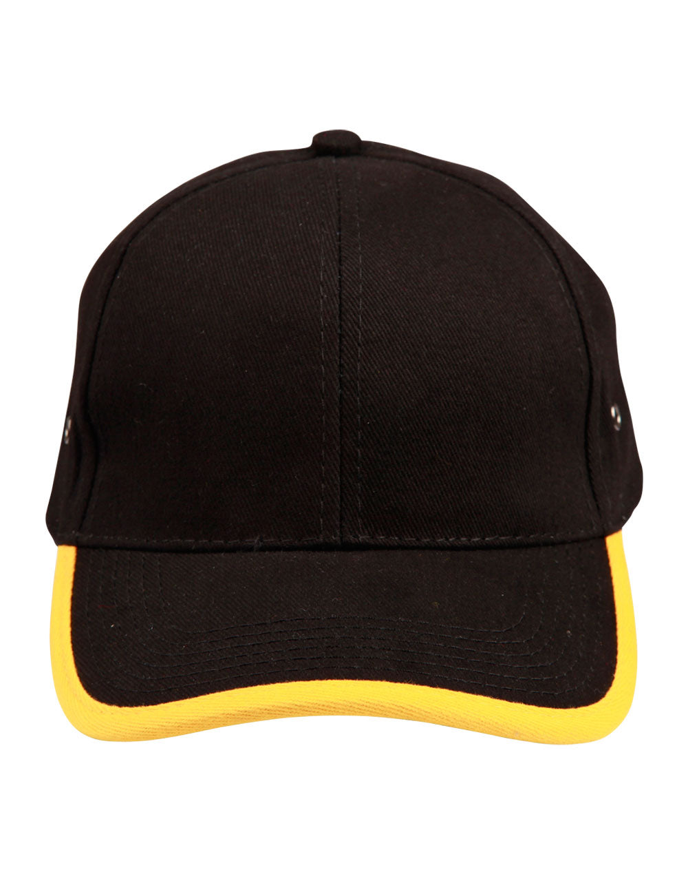 WINNING SPIRIT Heavy brushed cotton peak & back trimp cap - CH17