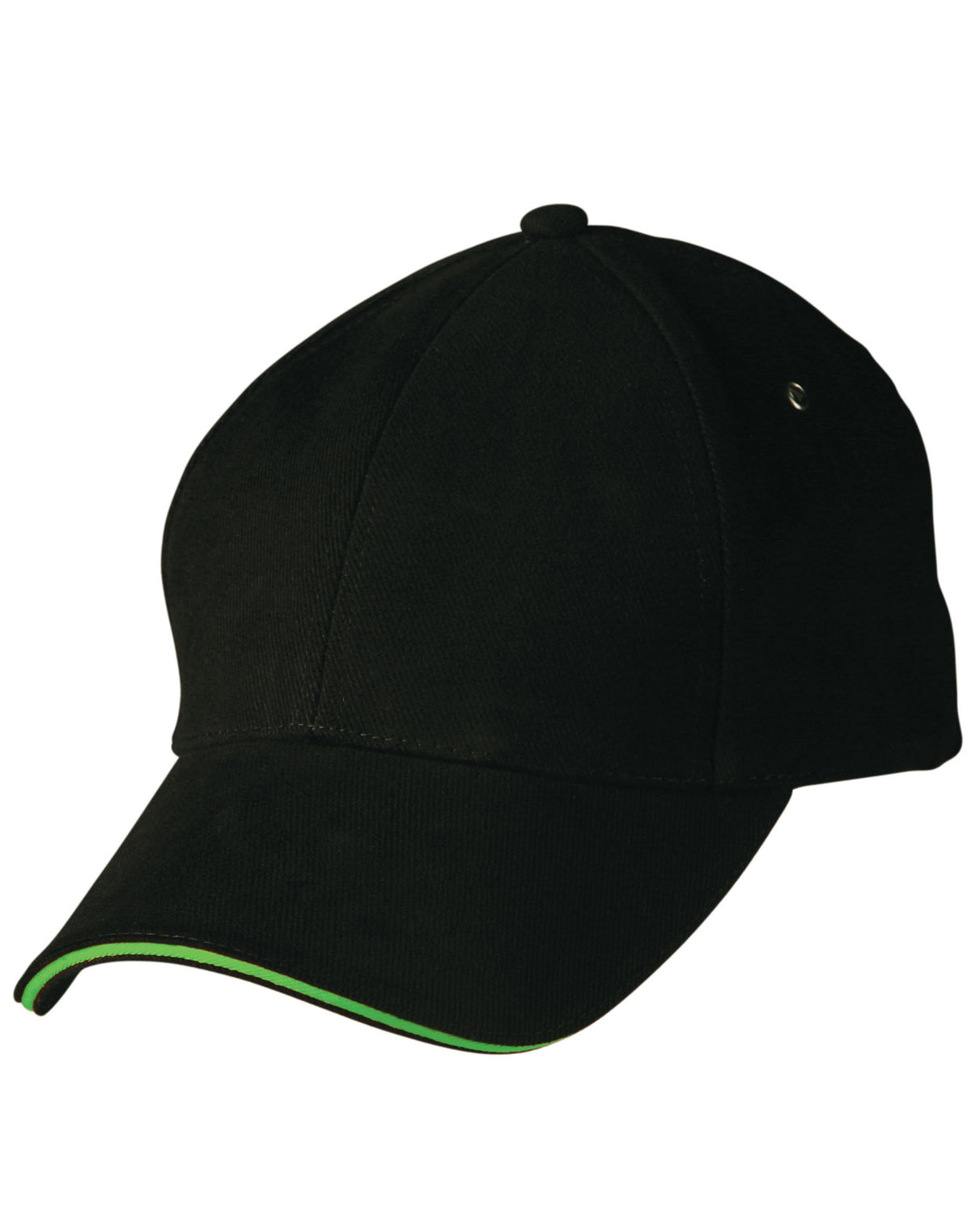WINNING SPIRIT Heavy Brushed Cotton sandwich peak cap - CH18