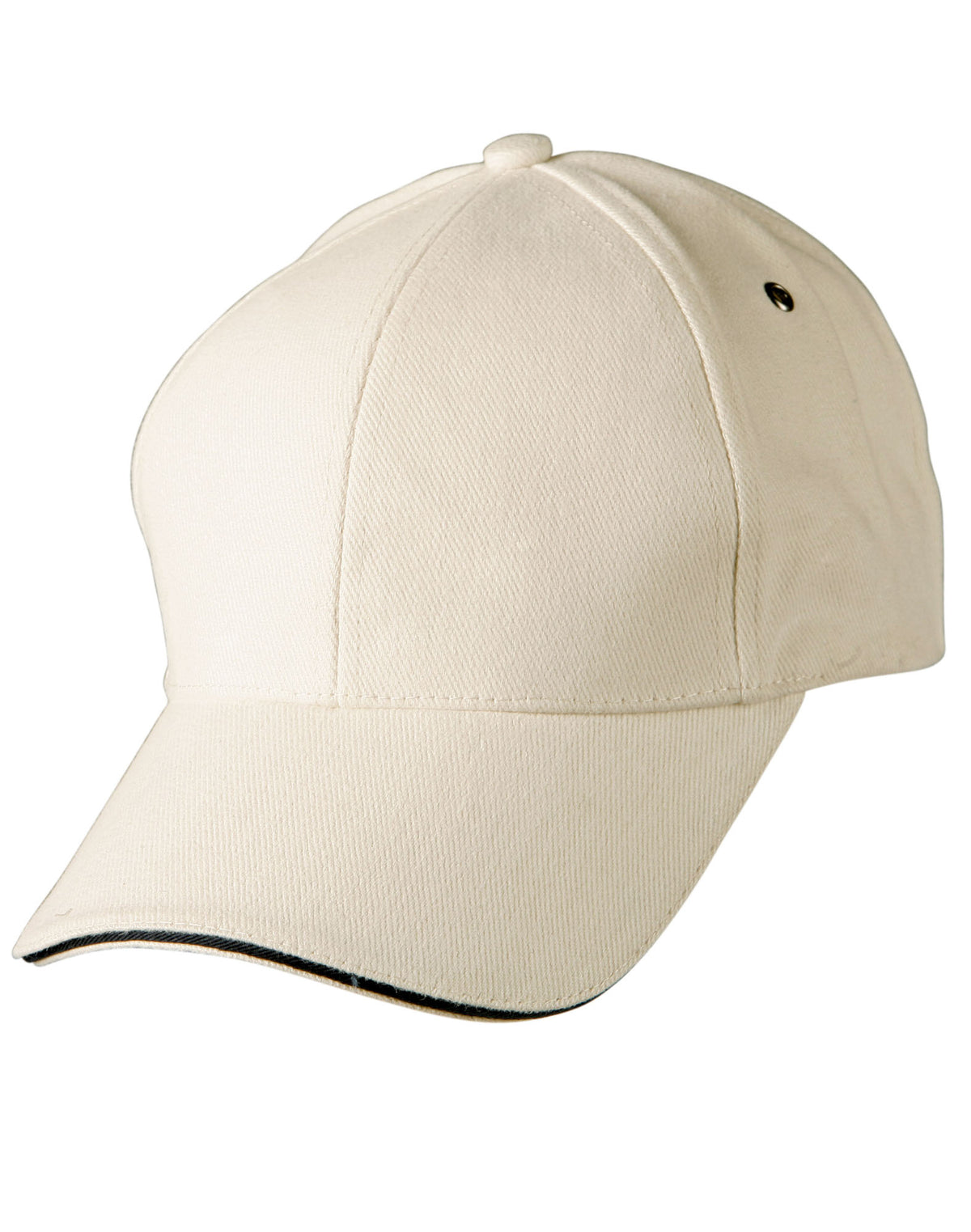 WINNING SPIRIT Heavy Brushed Cotton sandwich peak cap - CH18