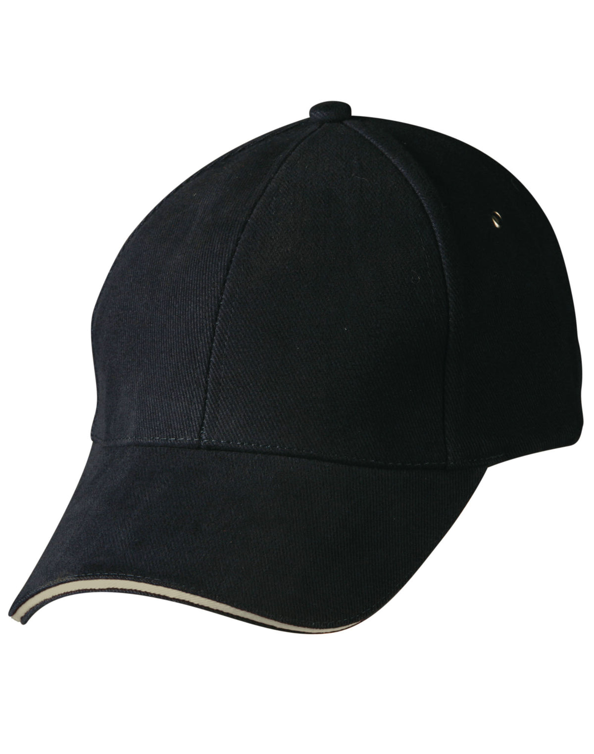 WINNING SPIRIT Heavy Brushed Cotton sandwich peak cap - CH18