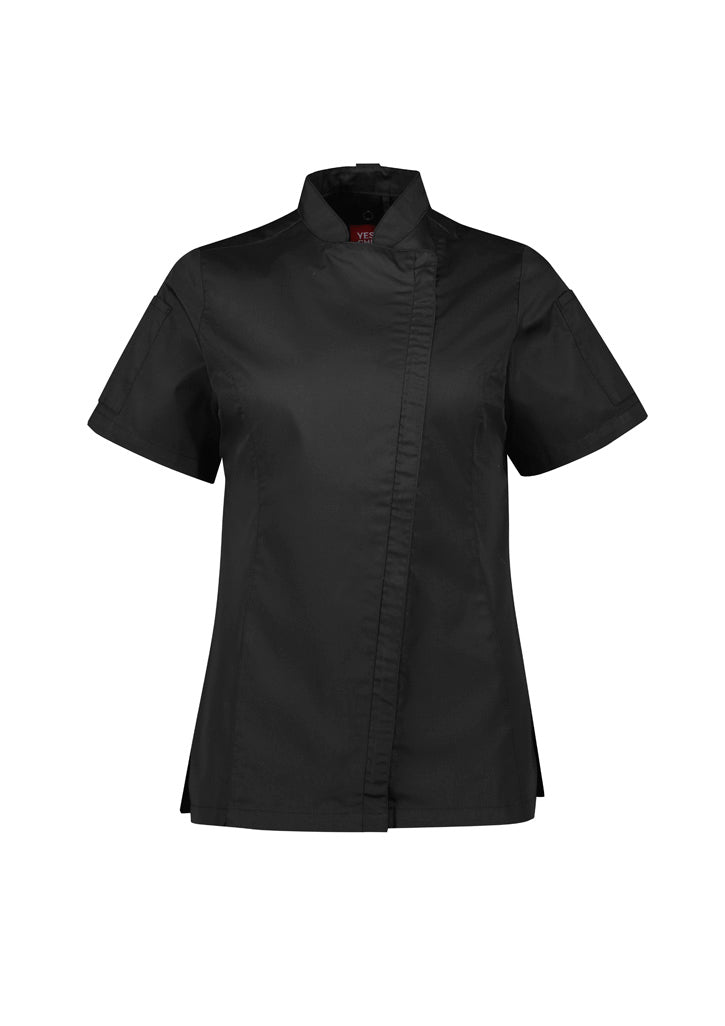 Fashion Biz Womens Alfresco Short Sleeve Chef Jacket - CH330LS