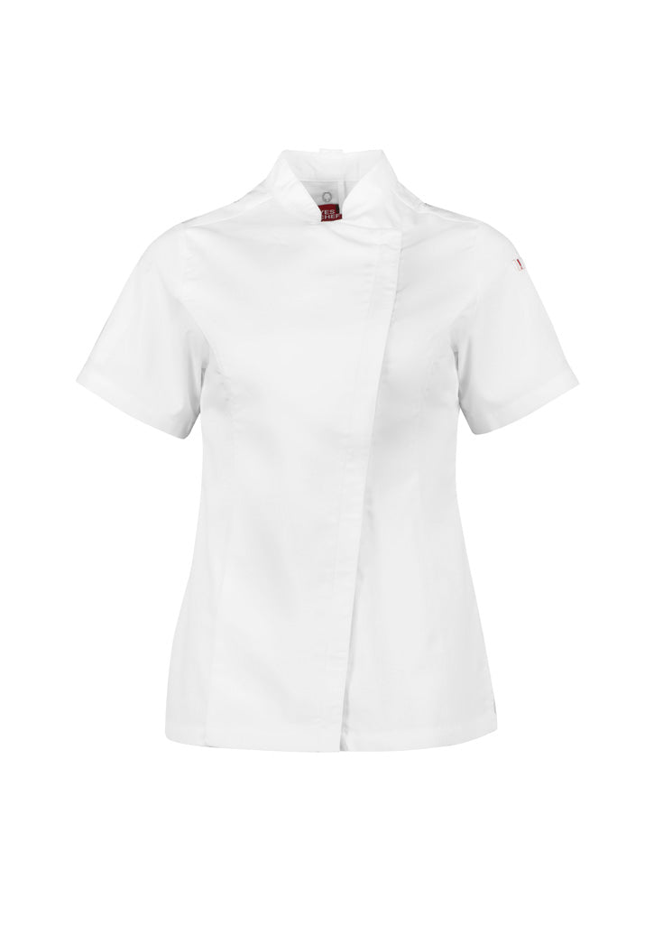Fashion Biz Womens Alfresco Short Sleeve Chef Jacket - CH330LS